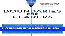 Collection Book Boundaries for Leaders: Results, Relationships, and Being Ridiculously in Charge