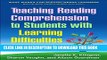 New Book Teaching Reading Comprehension to Students with Learning Difficulties, 2/E (What Works