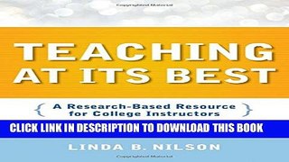 New Book Teaching at Its Best: A Research-Based Resource for College Instructors
