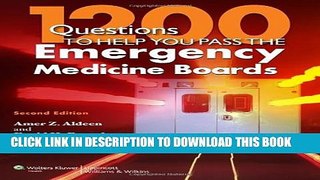 New Book 1200 Questions to Help You Pass the Emergency Medicine Boards