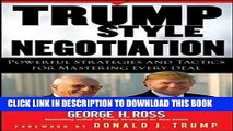 New Book Trump-Style Negotiation: Powerful Strategies and Tactics for Mastering Every Deal