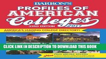 New Book Profiles of American Colleges 2017 (Barron s Profiles of American Colleges)