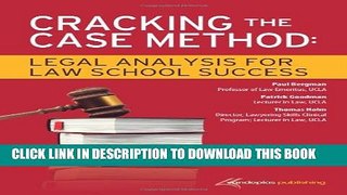 New Book Cracking the Case Method: Legal Analysis for Law School Success