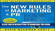 New Book The New Rules of Marketing and PR: How to Use Social Media, Online Video, Mobile