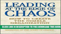 New Book Leading at the Edge of Chaos: How to Create the Nimble Organization