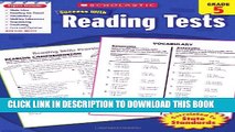 New Book Scholastic Success With Reading Tests, Grade 5 (Scholastic Success with Workbooks: Tests