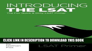 New Book Introducing the LSAT: The Fox Test Prep Quick   Dirty LSAT Primer
