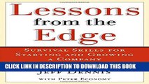 New Book Lessons From the Edge: Survival Skills for Starting and Growing a Company