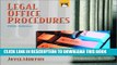 New Book Legal Office Procedures (5th Edition)
