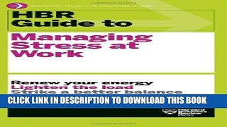 Collection Book HBR Guide to Managing Stress at Work (HBR Guide Series)