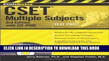 Collection Book CliffsNotes CSET: Multiple Subjects with CD-ROM, 3rd Edition