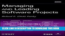 New Book Managing and Leading Software Projects