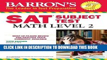 New Book Barron s SAT Subject Test: Math Level 2, 12th Edition