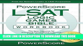 New Book The PowerScore LSAT Logic Games Bible Workbook