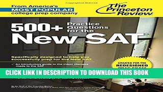 Collection Book 500+ Practice Questions for the New SAT: Created for the Redesigned 2016 Exam