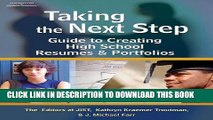 New Book Taking the Next Step: Guide to Creating High School Resumes   Portfolios