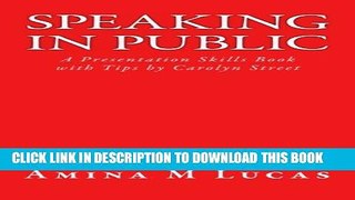 Collection Book Speaking in Public: A Presentation Skills Book