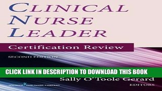 Collection Book Clinical Nurse Leader Certification Review, Second Edition