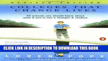 Collection Book Colleges That Change Lives: 40 Schools You Should Know About Even If You re Not a