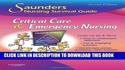 Collection Book Saunders Nursing Survival Guide: Critical Care   Emergency Nursing, 2e