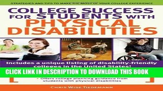 New Book College Success for Students With Physical Disabilities