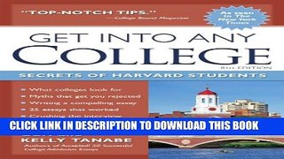 Collection Book Get into Any College: Secrets of Harvard Students