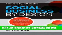 New Book Social Business By Design: Transformative Social Media Strategies for the Connected Company