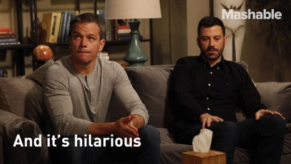 Matt Damon made an attack ad on Jimmy Kimmel's Vice Presidential campaign