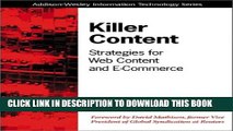 Collection Book Killer Content: Strategies for Web Content and E-Commerce