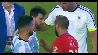 Lionel Messi crying after losing Copa America 2016 Final
