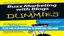Collection Book Buzz Marketing with Blogs For Dummies