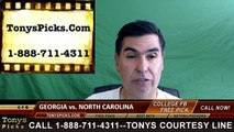 North Carolina Tar Heels vs. Georgia Bulldogs Free Pick Prediction NCAA College Football Odds Preview 9-3-2016