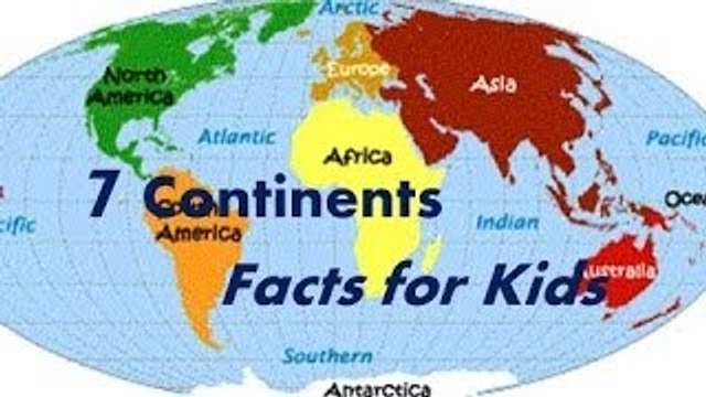 Seven 7 Continents Interesting Facts for Kids