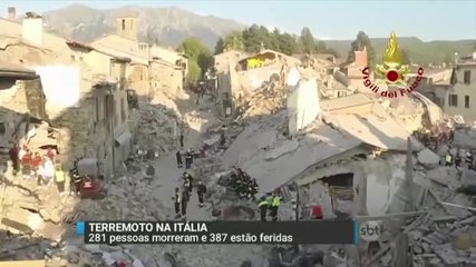 Número de mortos em terremoto na Itália já passa de 280