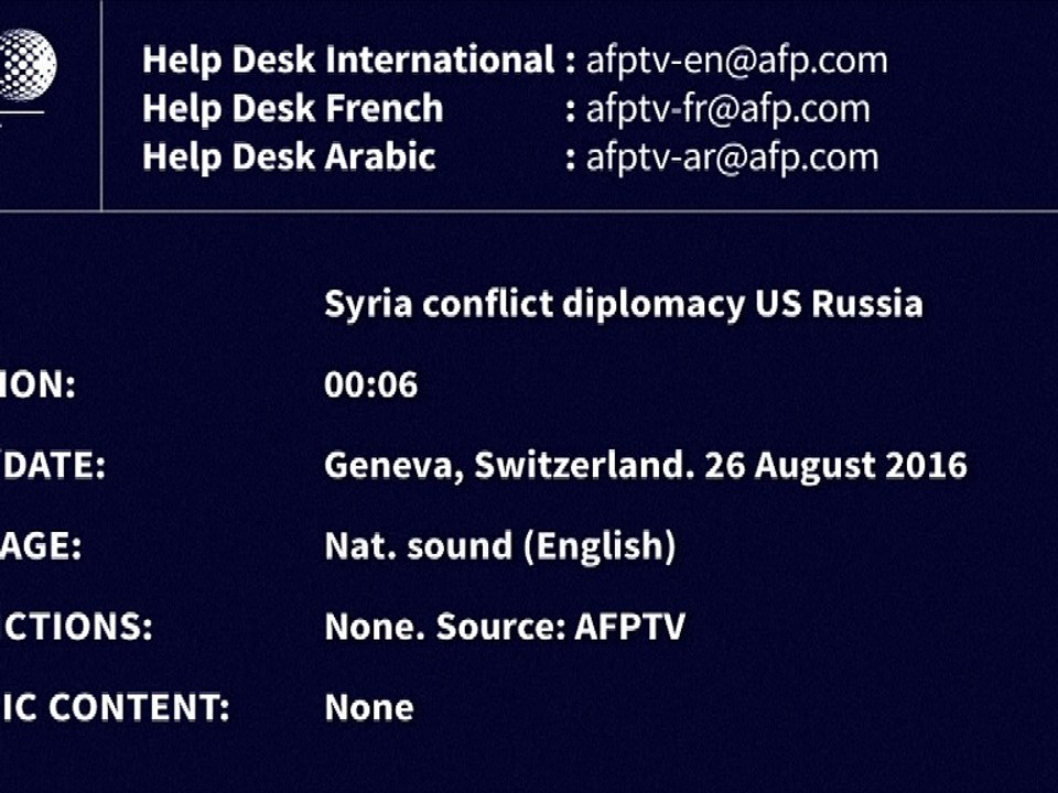 Syrie: Moscou et Washington annoncent des progrès vers un cessez-le-feu