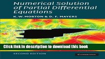 Read Numerical Solution of Partial Differential Equations: An Introduction  Ebook Free