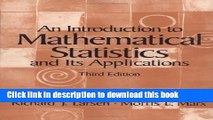 Read An Introduction to Mathematical Statistics and Its Applications (3rd Edition)  Ebook Free