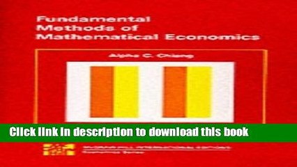 Read Fundamental Methods of Mathematical Economics: Instructor s Manual  PDF Free