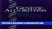 Read Genetic Algorithms in Search, Optimization, and Machine Learning  Ebook Free