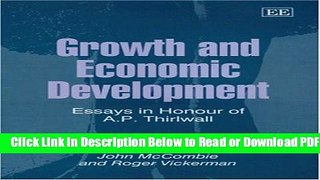 [Get] Growth And Economic Development: Essays in Honour of A. P. Thirlwall Popular New