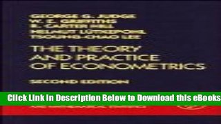 [Download] The Theory and Practice of Econometrics Free Ebook