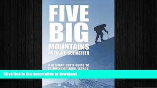 FAVORIT BOOK Five Big Mountains: A Regular Guy s Guide to Climbing Kilimanjaro, Aconcagua, Vinson,