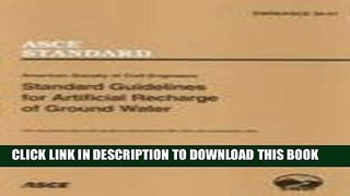 Collection Book Standard Guidelines for Artificial Recharge of Ground Water