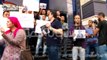 ‏صحفيو «دوت مصر» يتظاهرون على سلم «الصحفيين» ضد فصلهم «التعسفي»