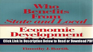 [Get] Who Benefits from State and Local Economic Development Policies? (CLOTH edition) Popular