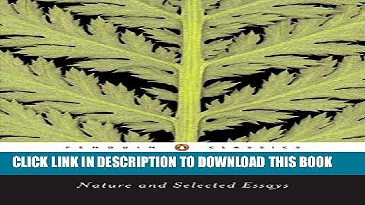 [PDF] Nature and Selected Essays (Penguin Classics) [Full Ebook]