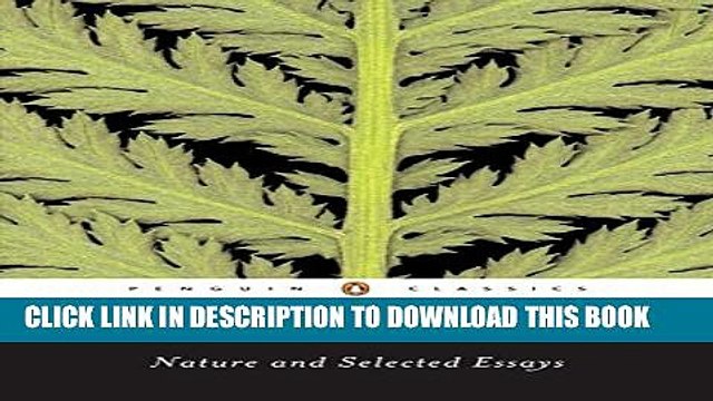 [PDF] Nature and Selected Essays (Penguin Classics) [Full Ebook]