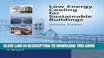New Book Low Energy Cooling for Sustainable Buildings