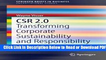 [Get] CSR 2.0: Transforming Corporate Sustainability and Responsibility (SpringerBriefs in