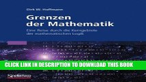 [PDF] Grenzen der Mathematik: Eine Reise durch die Kerngebiete der mathematischen Logik Popular